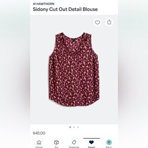 Stylish Women's Sleeveless Top - Pink and Purple